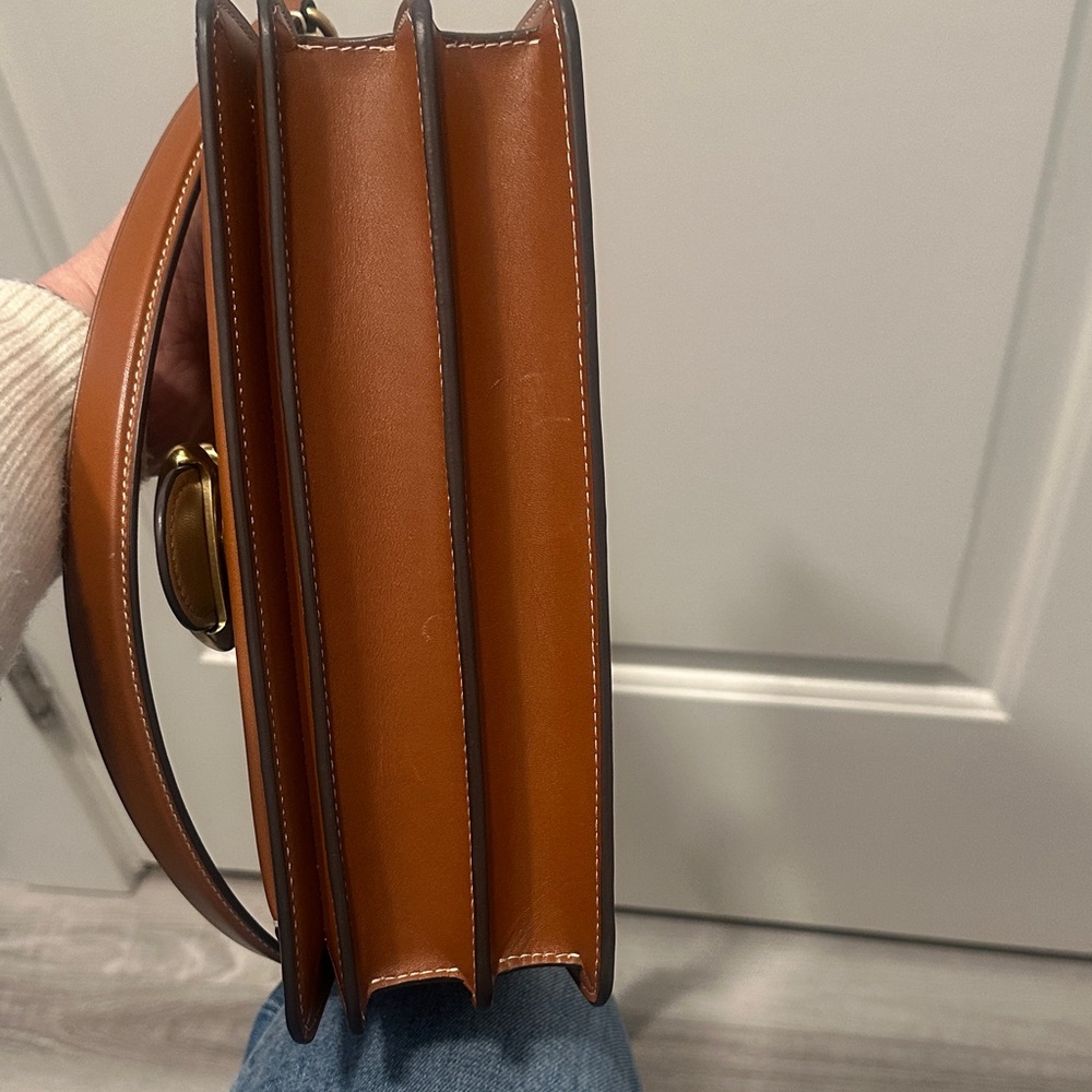 Coach Brown Leather Crossbody with Gold Hardware - Picture 4 of 15